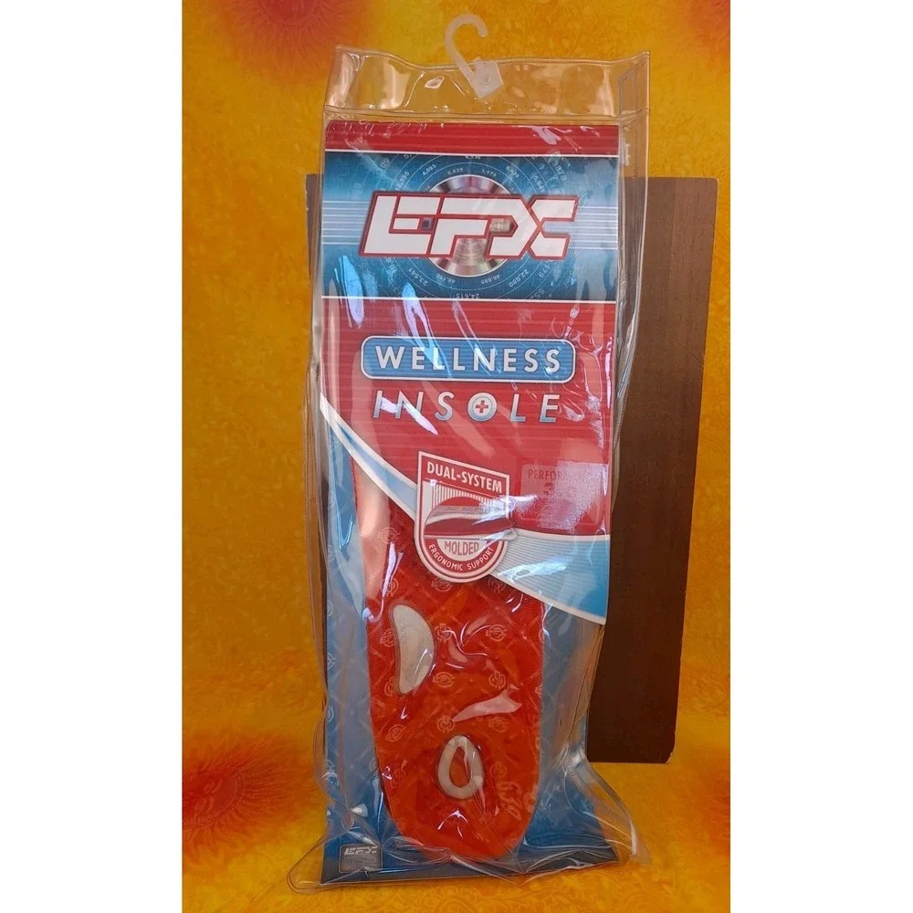 EFX Wellness Insole Performance 3.0 Red Dual System Molded Ergonomic Support